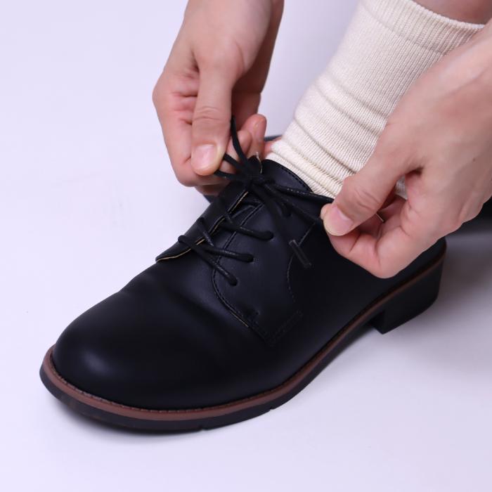 Hashed Coorde（ハッシュドコーデ）hc2906 マニッシュ シューズ レディース 定番 おしゃれ シンプル 軽量 疲れにくい 歩きやすい フェイクレザー 合皮 ブラック | Hashed Coorde | 13