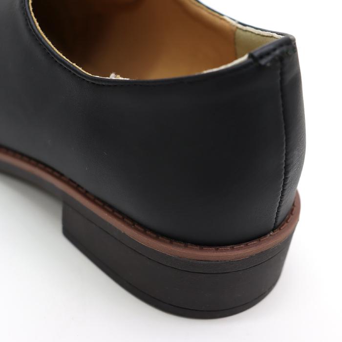 Hashed Coorde（ハッシュドコーデ）hc2906 マニッシュ シューズ レディース 定番 おしゃれ シンプル 軽量 疲れにくい 歩きやすい フェイクレザー 合皮 ブラック | Hashed Coorde | 17