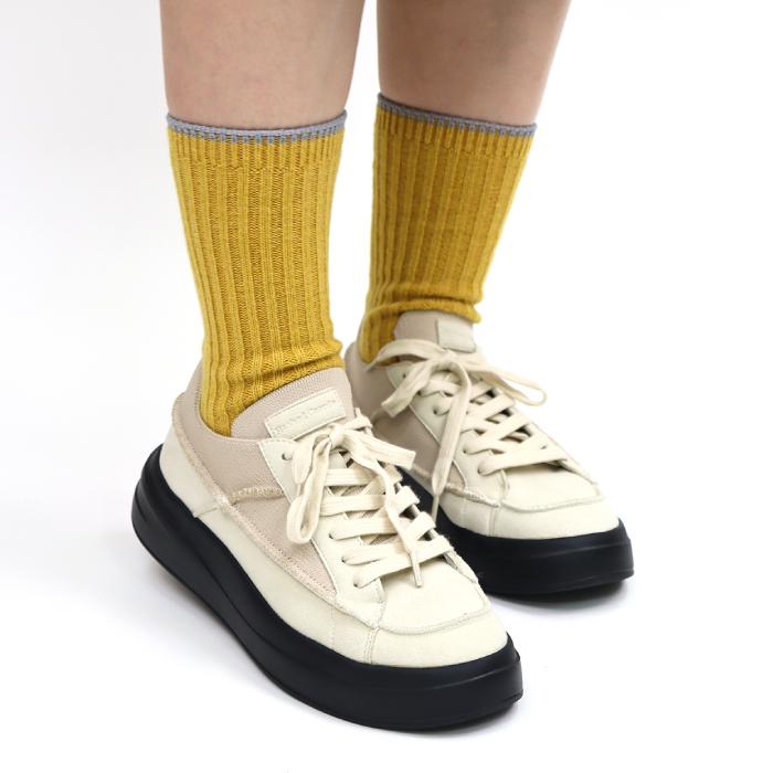 Hashed Coorde（ハッシュドコーデ）hc4554 厚底スニーカー シューズ レディース 定番 おしゃれ シンプル 軽量 疲れにくい 歩きやすい ブラック ベージュ | Hashed Coorde | 15