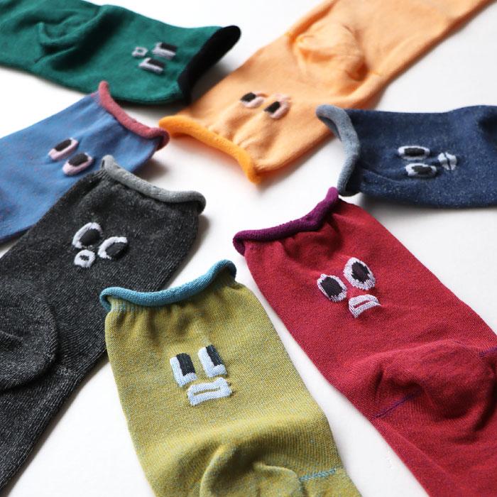 TAWARA（たわら）t30892 KAOショートソックス ゴムなし クルーソックス 1P レディース 顔 | TAWARA | 10