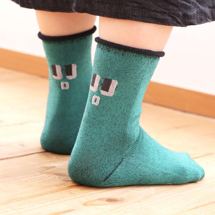 TAWARA（たわら）t30892 KAOショートソックス ゴムなし クルーソックス 1P レディース 顔 | TAWARA | 06