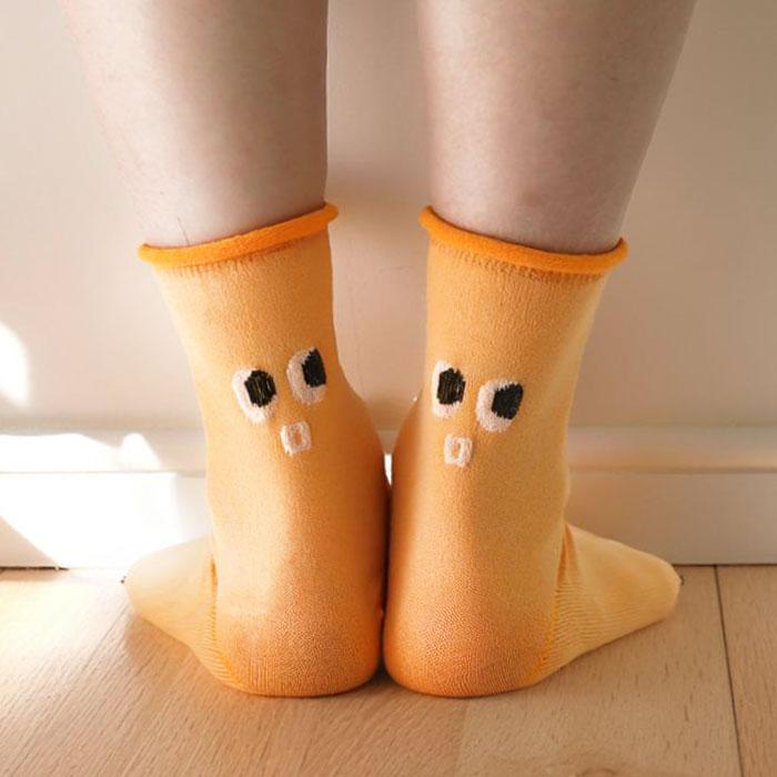 TAWARA（たわら）t30892 KAOショートソックス ゴムなし クルーソックス 1P レディース 顔 | TAWARA | 09