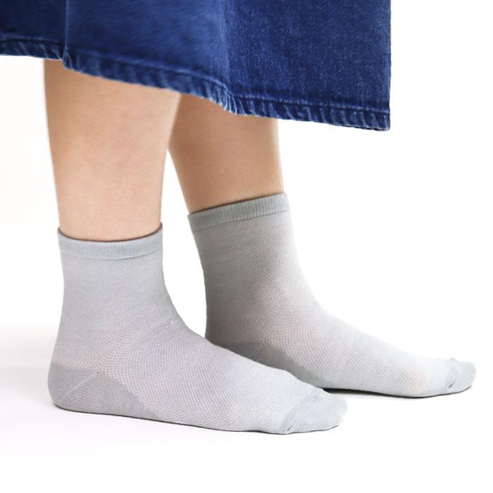 TAWARA（たわら） t30905 薄地×メッシュショートソックス1P  2025 春 夏 靴下 メッシュ おしゃれ シンプル | TAWARA | 20