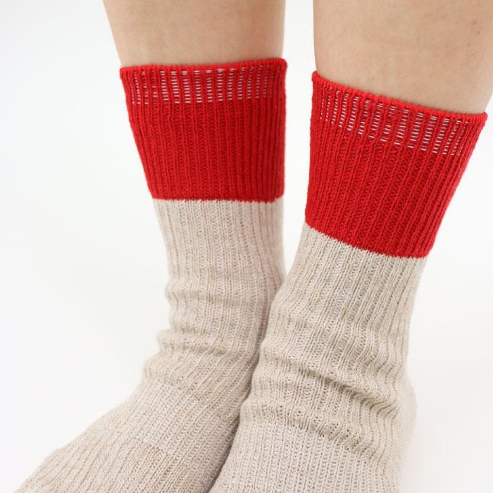 TAWARA（たわら） t30907 リネン×コットン ２トーン リブ ショートソックス 1P  ツートーン バイカラー 2025 春 夏 靴下 レディス おしゃれ シンプル | stample | 17