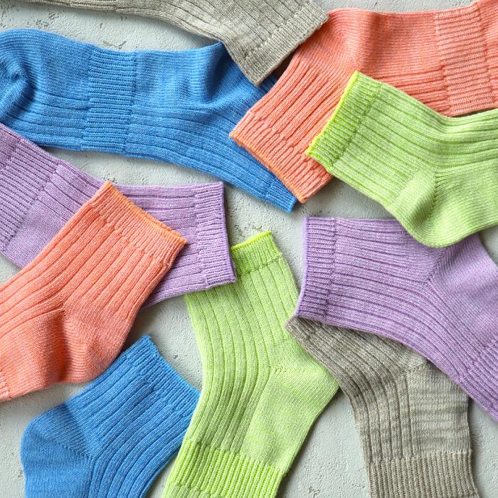 TAWARA（たわら） t31150 綿麻 ソフトリブ ショートソックス 1P 春 夏 秋 冬 靴下 レディス おしゃれ シンプル リネン | TAWARA | 14