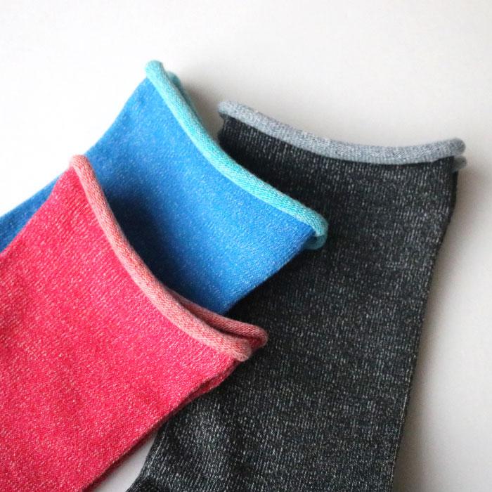 TAWARA（たわら）t40663 うちがわコットン ゴムなし クルーソックス 1P レディース ゴムなし |  | 12