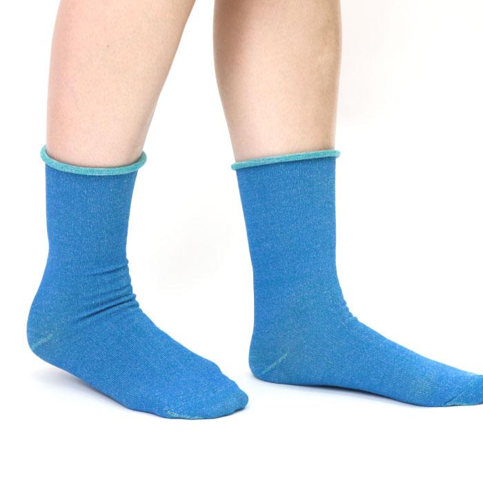 TAWARA（たわら）t40663 うちがわコットン ゴムなし クルーソックス 1P レディース ゴムなし |  | 04