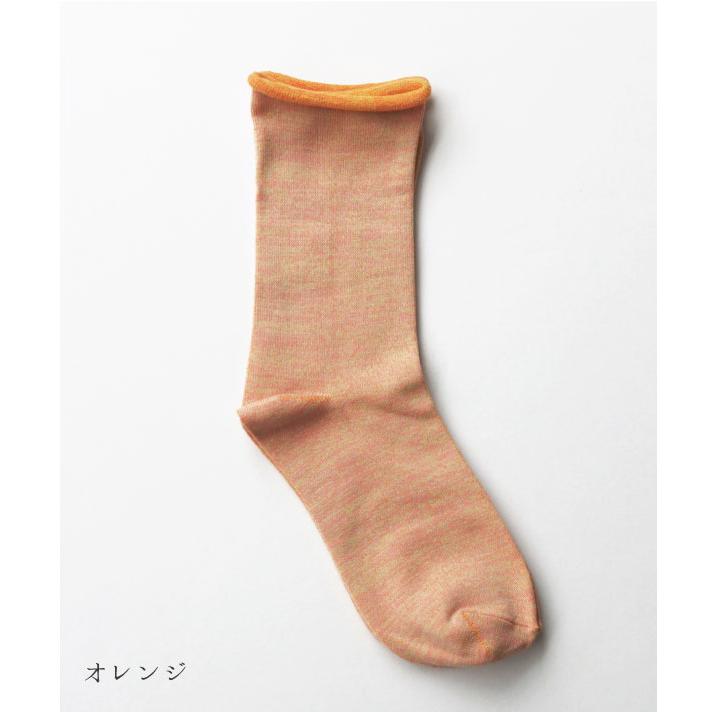 TAWARA（たわら）t40663 うちがわコットン ゴムなし クルーソックス 1P レディース ゴムなし |  | 16