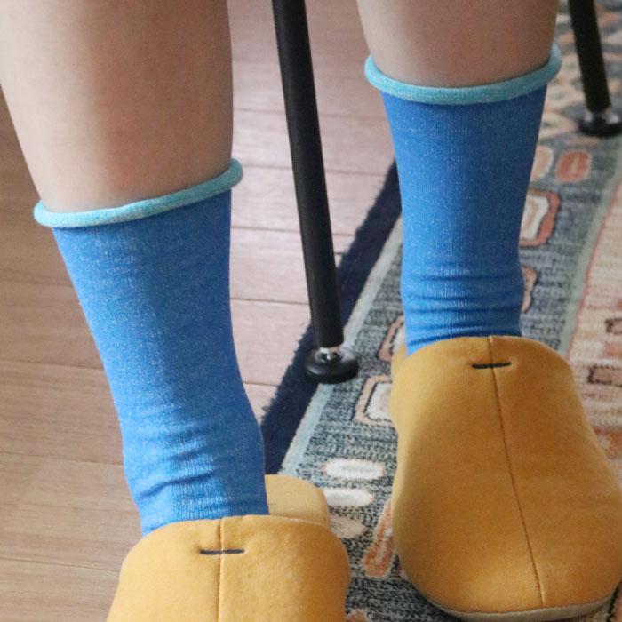 TAWARA（たわら）t40663 うちがわコットン ゴムなし クルーソックス 1P レディース ゴムなし |  | 07