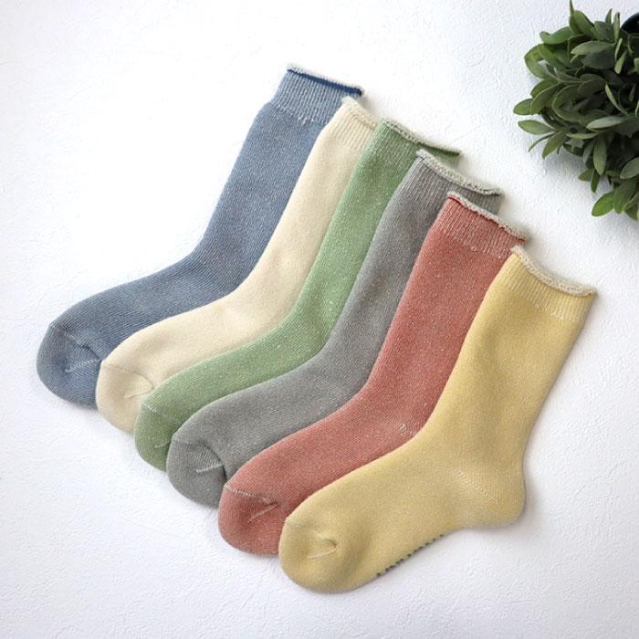 TAWARA（たわら） t40803 裏起毛パイルクルーソックス 1P シンプル 靴下 ジュニア レディース クルーソックス 起毛 裏起毛 パイル ふかふか あったかい 秋 冬 |  | 23