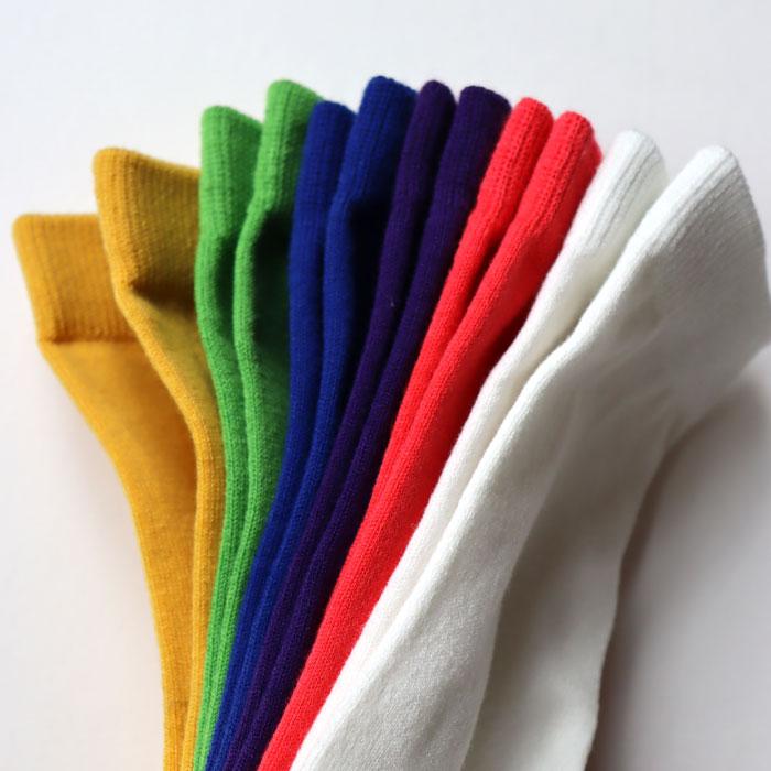 TAWARA（たわら） t40804 ちょびっとウールベタ編みクルーソックス 1P 靴下 レディース おしゃれ かわいい ウール カラフル ネオンカラー 蛍光 シンプル 秋 冬 |  | 23