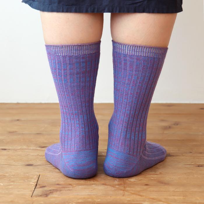 TAWARA（たわら） コットンリネン リブ クルーソックス 1P 靴下 レディース おしゃれ かわいい リネン コットン シンプル 秋 冬 |  | 10