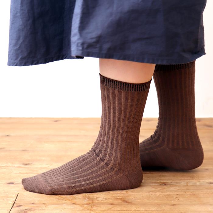 TAWARA（たわら） コットンリネン リブ クルーソックス 1P 靴下 レディース おしゃれ かわいい リネン コットン シンプル 秋 冬 |  | 12