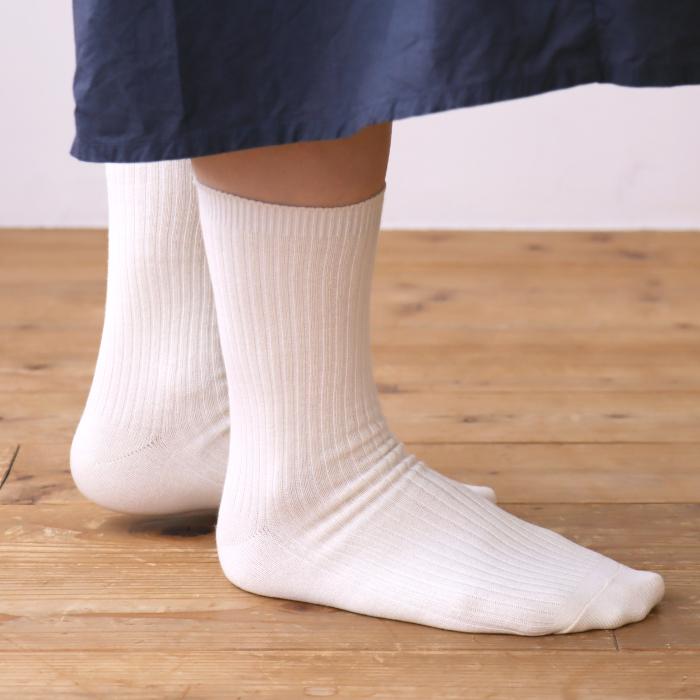 TAWARA（たわら） コットン リブ ベーシック クルーソックス 1P  靴下 レディース おしゃれ かわいい コットン シンプル 秋 冬 |  | 12