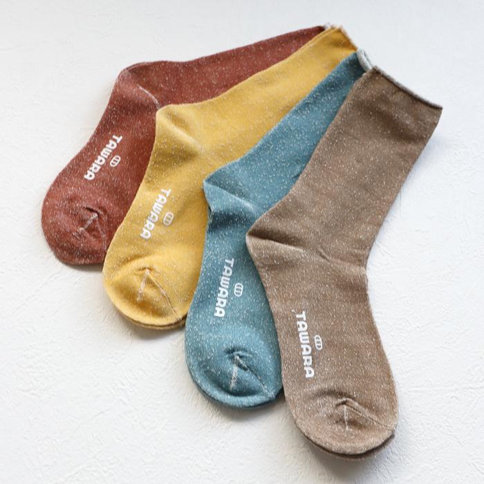 TAWARA（たわら）t41040 肌側シルク ゴムなし クルーソックス 1P レディース ゴムなし エコシルク | TAWARA | 16