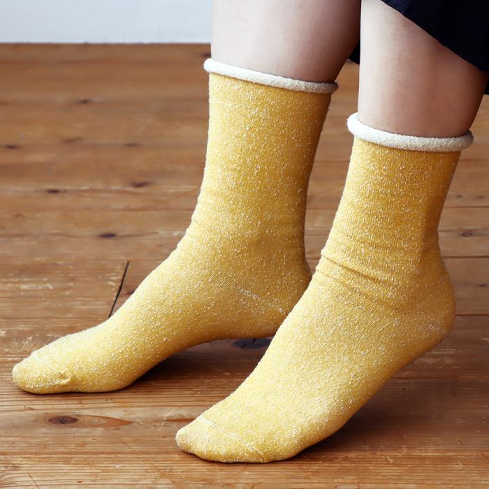 TAWARA（たわら）t41040 肌側シルク ゴムなし クルーソックス 1P レディース ゴムなし エコシルク | TAWARA | 20