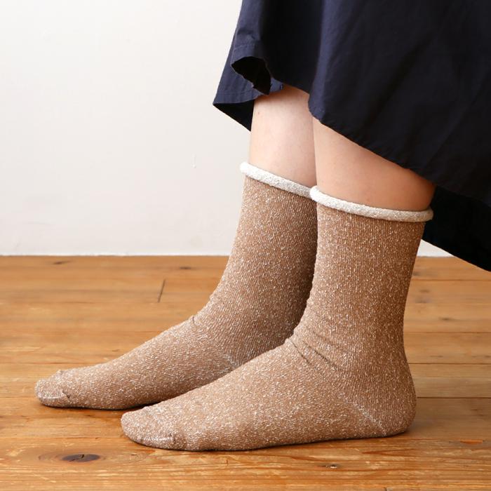 TAWARA（たわら）t41040 肌側シルク ゴムなし クルーソックス 1P レディース ゴムなし エコシルク | TAWARA | 11