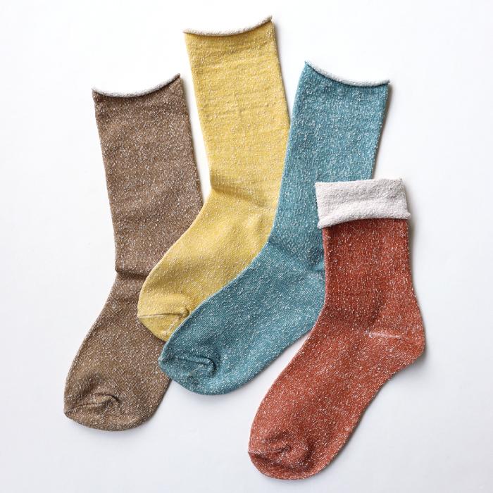 TAWARA（たわら）t41040 肌側シルク ゴムなし クルーソックス 1P レディース ゴムなし エコシルク | TAWARA | 12