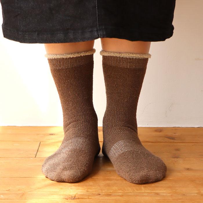 TAWARA（たわら） t41041 肌側コットン100％パイルクルーソックス 1P シンプル 靴下 ジュニア レディース 綿 パイル ふかふか あったかい 秋 冬 |  | 06