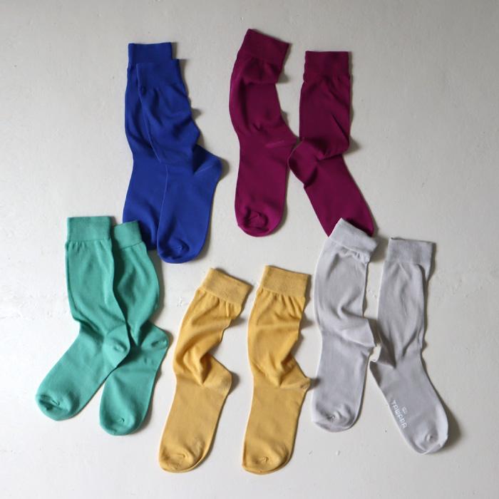 TAWARA（たわら）t41167 エアー ミドル ソックス 1P 無地 靴下 パステル キッズ ジュニア  レディース 履きやすい コットン ソックス レディース 2026 春 夏 | TAWARA | 16