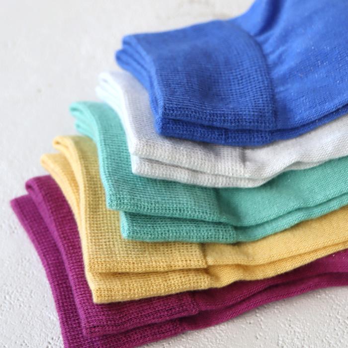 TAWARA（たわら）t41167 エアー ミドル ソックス 1P 無地 靴下 パステル キッズ ジュニア  レディース 履きやすい コットン ソックス レディース 2026 春 夏 | TAWARA | 18