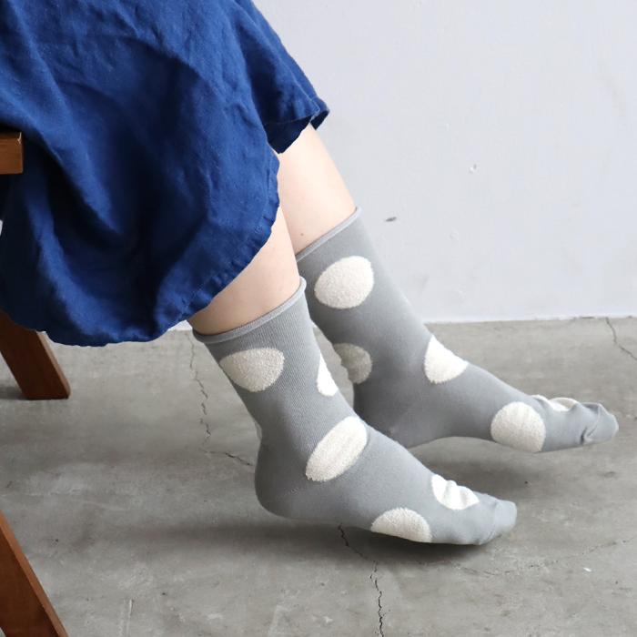 TAWARA（たわら） デイリードット クルーソックス 1P 靴下 レディース おしゃれ かわいい コットン ドット | TAWARA | 18