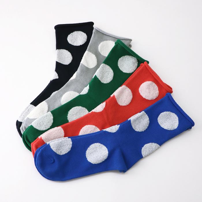 TAWARA（たわら） デイリードット クルーソックス 1P 靴下 レディース おしゃれ かわいい コットン ドット | TAWARA | 23