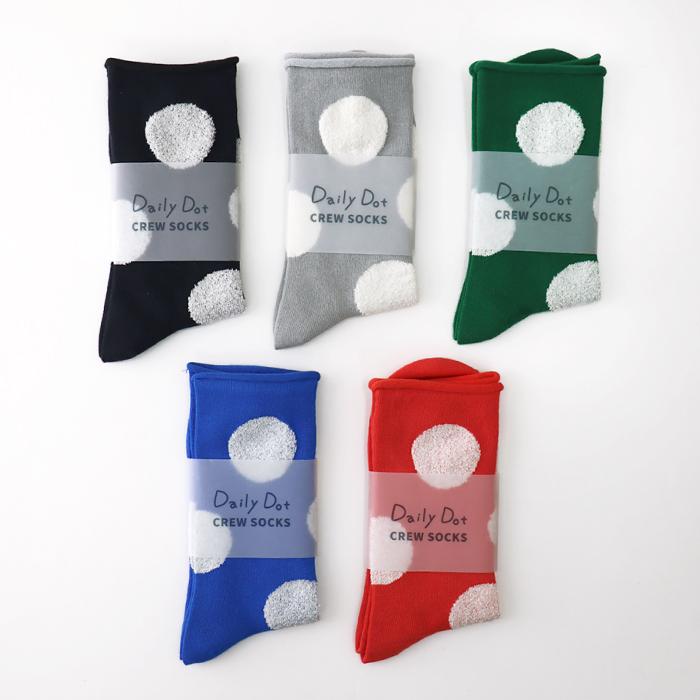 TAWARA（たわら） デイリードット クルーソックス 1P 靴下 レディース おしゃれ かわいい コットン ドット | TAWARA | 24