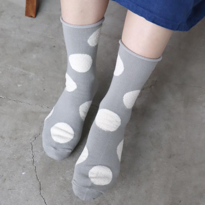 TAWARA（たわら） デイリードット クルーソックス 1P 靴下 レディース おしゃれ かわいい コットン ドット | TAWARA | 12