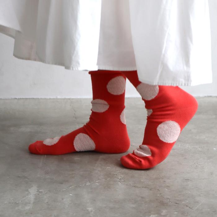 TAWARA（たわら） デイリードット クルーソックス 1P 靴下 レディース おしゃれ かわいい コットン ドット | TAWARA | 13