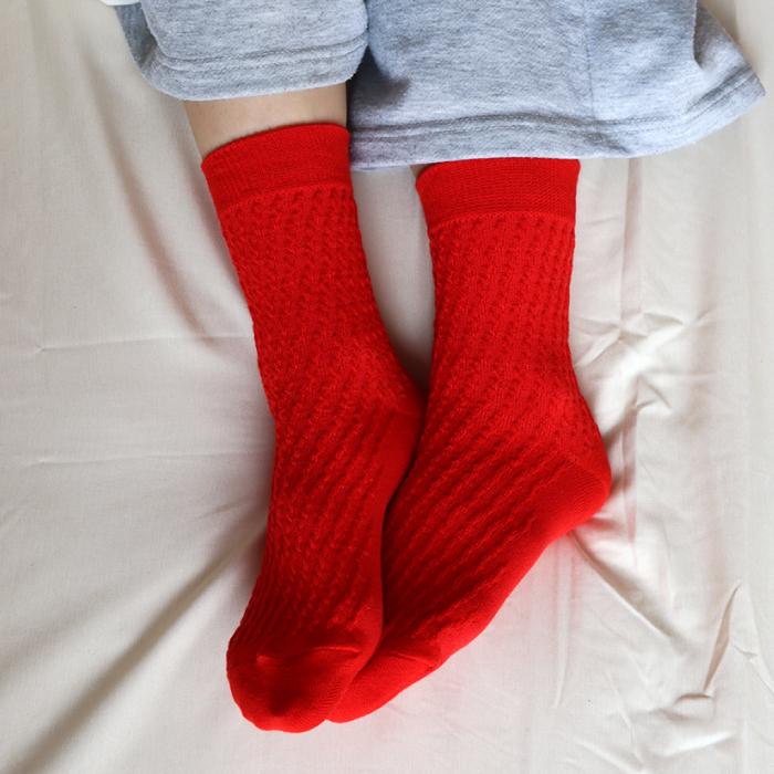 TAWARA（たわら） ポコポコ クルーソックス 1P 靴下 レディース おしゃれ かわいい コットン 立体編み | TAWARA | 19