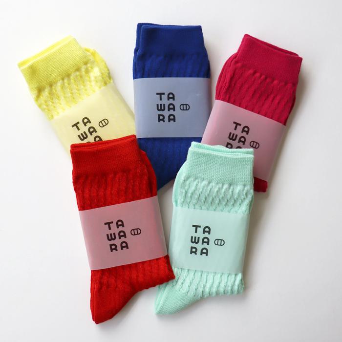 TAWARA（たわら） ポコポコ クルーソックス 1P 靴下 レディース おしゃれ かわいい コットン 立体編み | TAWARA | 20