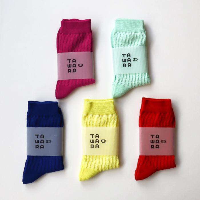 TAWARA（たわら） ポコポコ クルーソックス 1P 靴下 レディース おしゃれ かわいい コットン 立体編み | TAWARA | 07