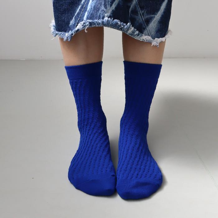 TAWARA（たわら） ポコポコ クルーソックス 1P 靴下 レディース おしゃれ かわいい コットン 立体編み | TAWARA | 08