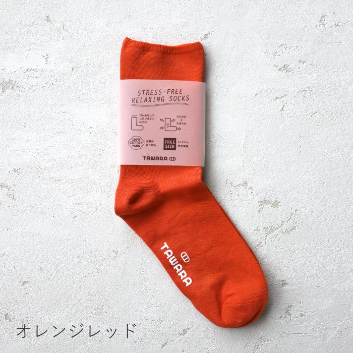 TAWARA（たわら）ゆるのび ゴムなし クルー ソックス 1P 無地 綿 靴下 キッズ 男女兼用 フリーサイズ 履きやすい くつした ソックス 2026 秋 冬 t41219 22〜27cm | TAWARA | 15