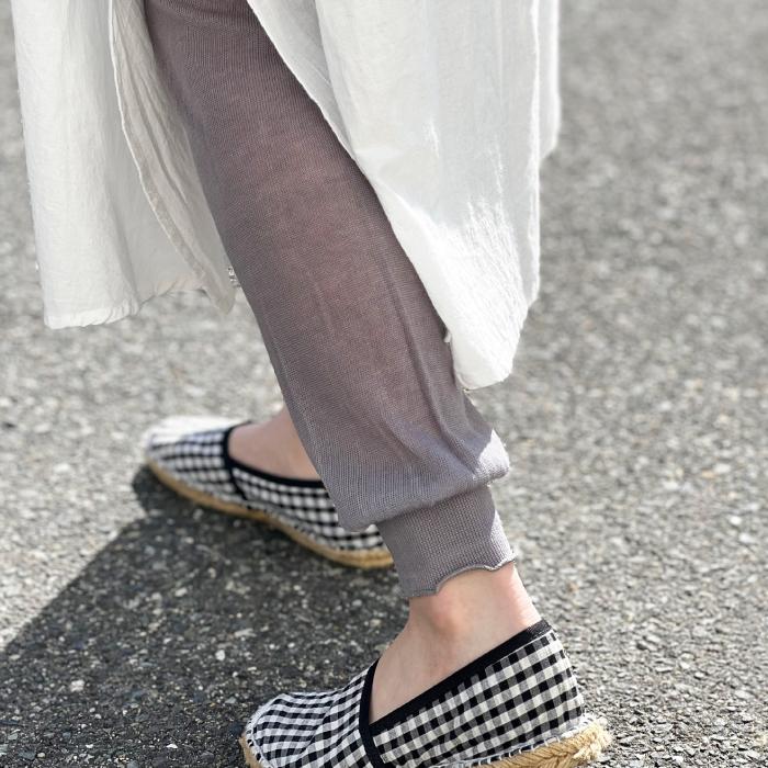 TAWARA（たわら）ゆるっとガーゼ編みコットンレギンス t60563 t60988 レギンス 履きやすい 冷房対策 綿 コットン 春 夏 秋 | stample | 09