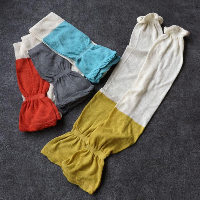 TAWARA たわら t60982 UV加工 コットン リネン バイカラーアームカバー  おしゃれ 2025 | TAWARA | 02