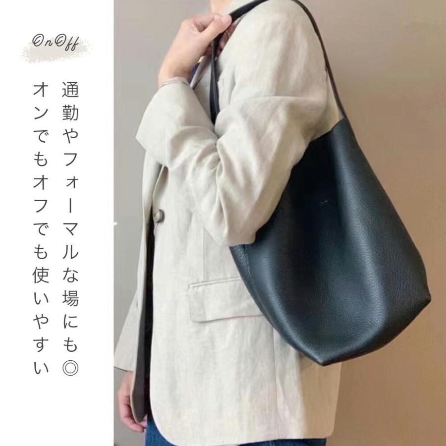 本革 ショルダーバッグ インナーバッグ付き Sサイズ バケツ型 トートバッグ レザー ワンハンドル ショルダー バケツトート 肩掛け マザーズバッグ マザーバッグ_5