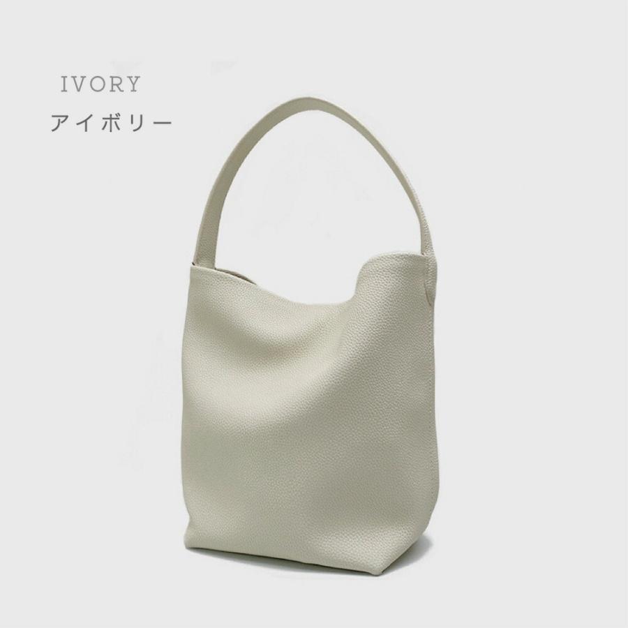 本革 ショルダーバッグ インナーバッグ付き Lサイズ バケツ型 トートバッグ レザー ワンハンドル ショルダー バケツトート 肩掛け マザーズバッグ マザーバッグの画像