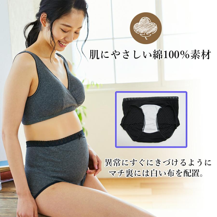マタニティショーツ 3枚セット 綿100％ ローズマダム 深履き 下着 ショーツ パンツ 妊娠 |  | 04