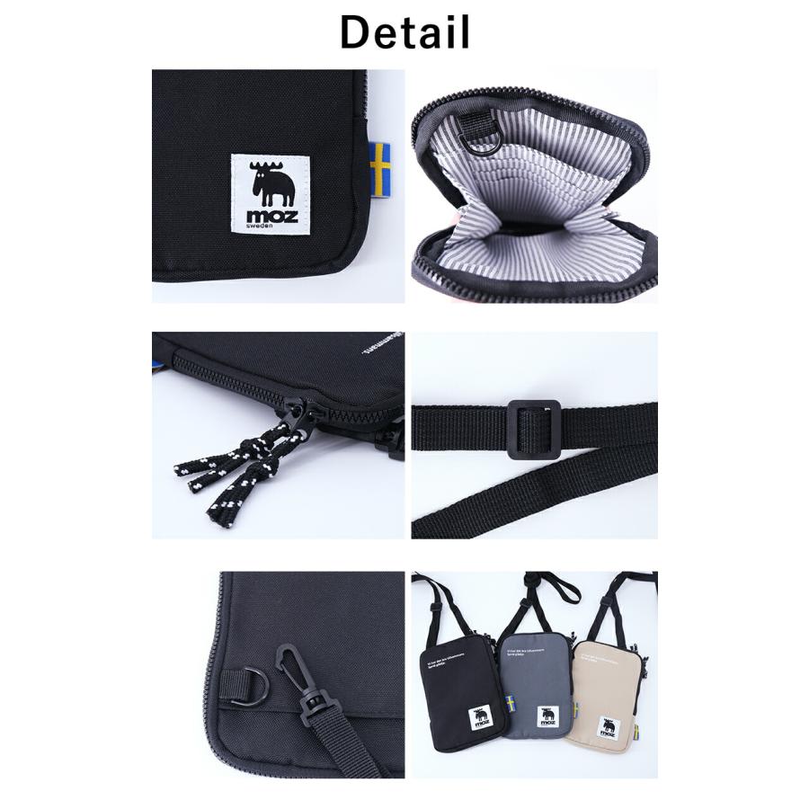 moz sweden モズ スマホポーチ スマホショルダー 撥水加工 ポシェット