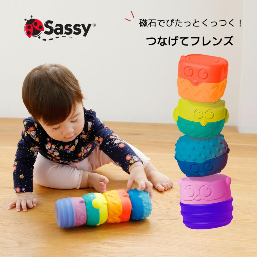 つなげてフレンズ Sassy サッシー 磁石 マグネット 積み木 レインボー
