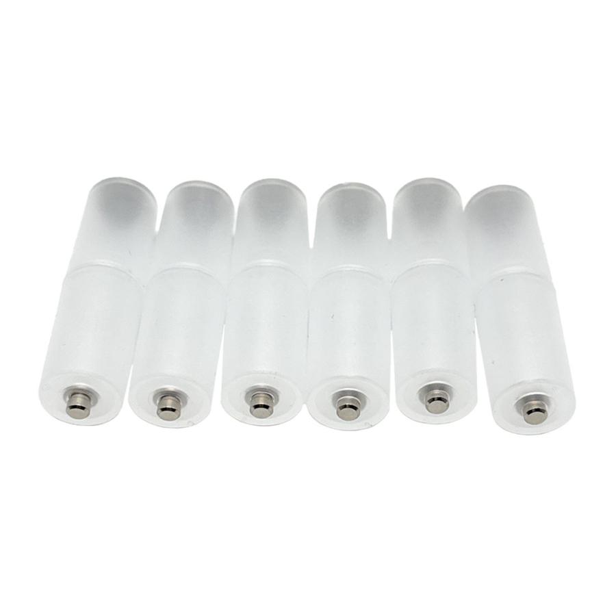 電池 スペーサー 6本セット 単4電池 単3電池 変換 簡単 充電池 対応 アルカリ電池 マンガン電池 単三 単四 防災 緊急 予備 単3不要 送料無料 |  | 04