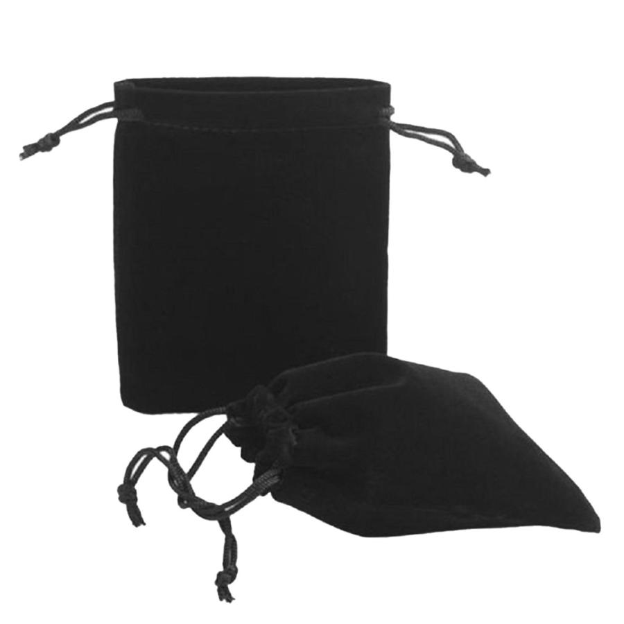 5枚セット 巾着袋 ベロア調 アクセサリー ベロア 保存 小さい サイズ プレゼント ポーチ Sサイズ 小物入れ 贈り物 飾り付け 袋 ブラック 送料無料 |  | 02