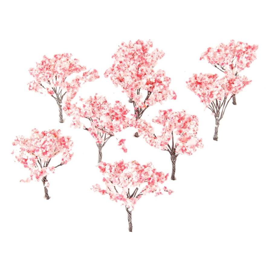 桜 さくら 模型 ジオラマ 樹木 木 鉄道 10本セット 建築 春 季節