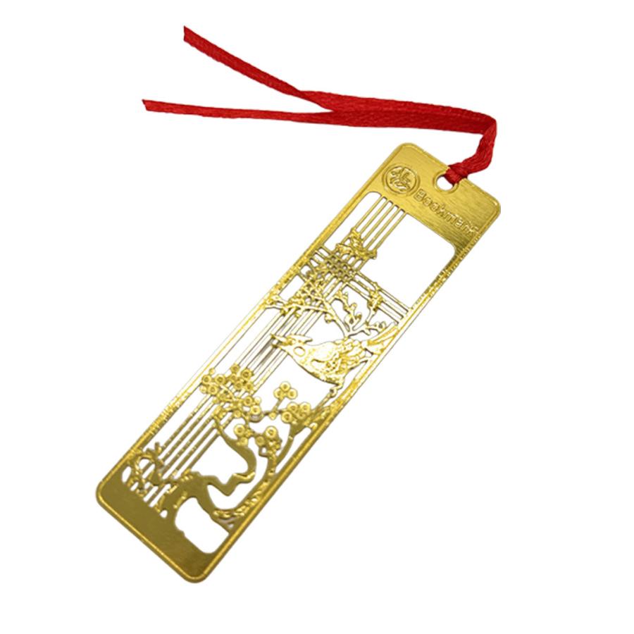 ブックマーク 金属 花 ブックマーカー ステンレス 伝統古風シリーズ 梅