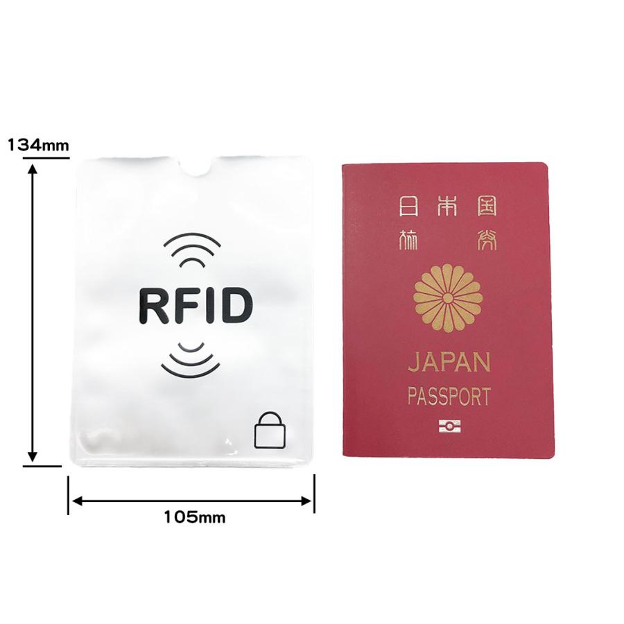 2枚セット パスポート 通帳 ケース RFID スキミング防止 磁気保護 磁気