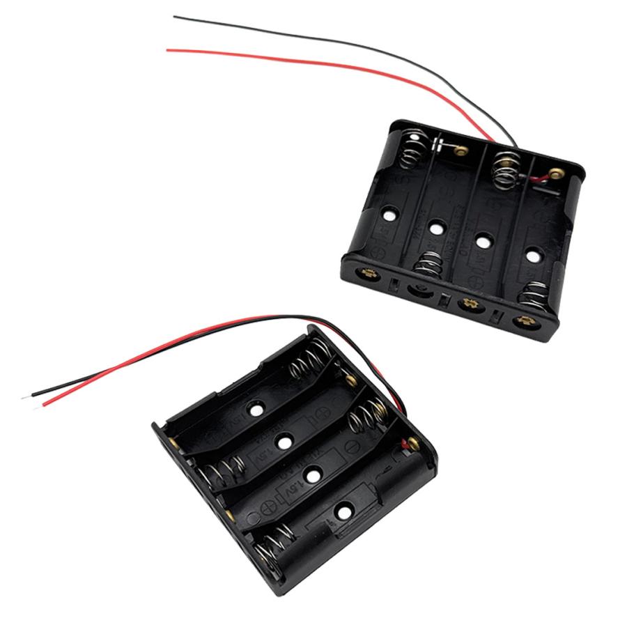 リード付き 電池ボックス バッテリーボックス ラジコン 単三電池 4本