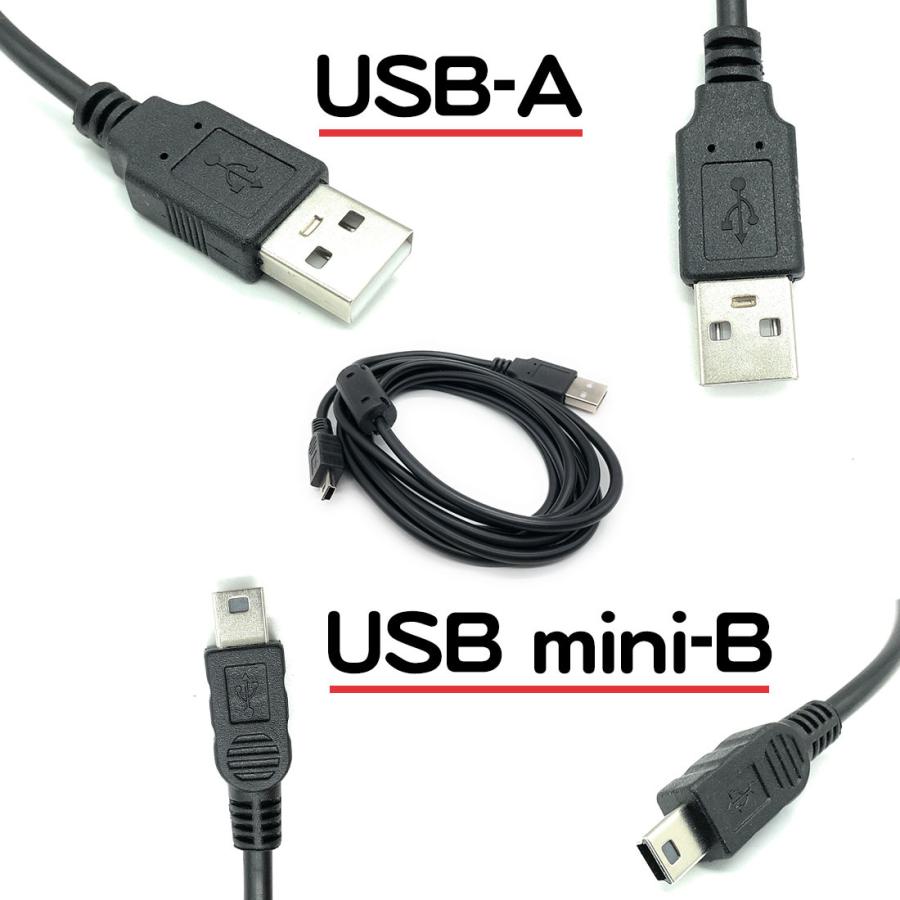 1.8m ps3用 コントローラー ケーブル 汎用 互換品 USB-A USB mini-b