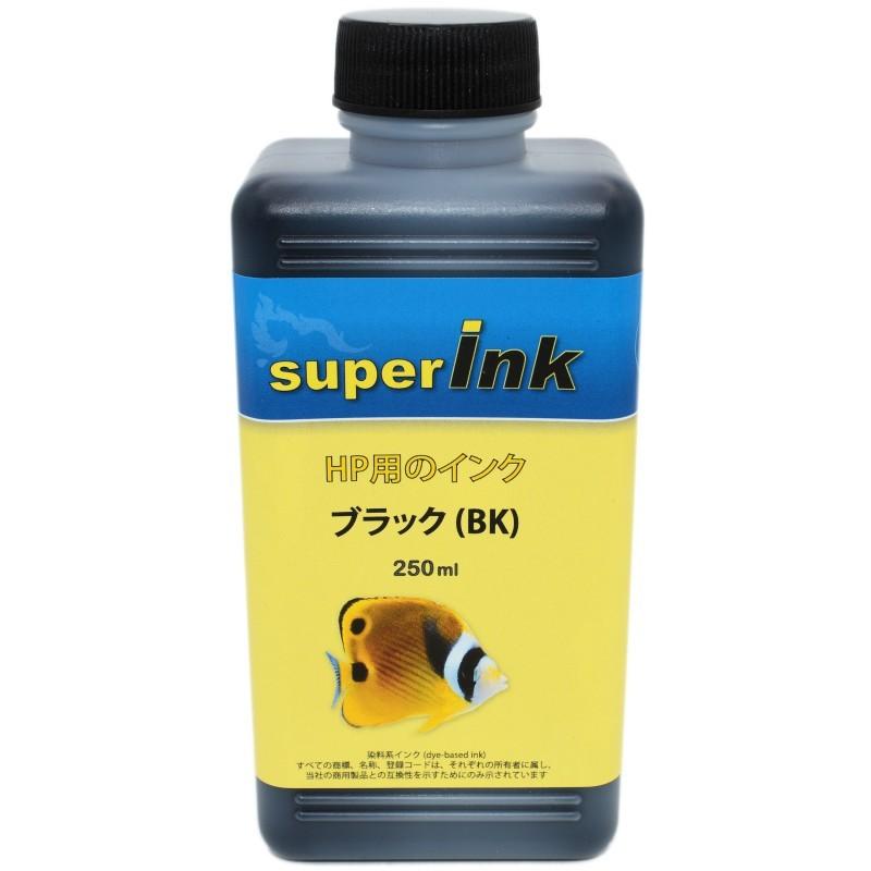 HP用 ブラック（染料）詰め替え 詰替えインク 互換インク superInk 250ml｜standardcolor